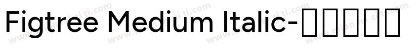 Figtree Medium Italic字体转换